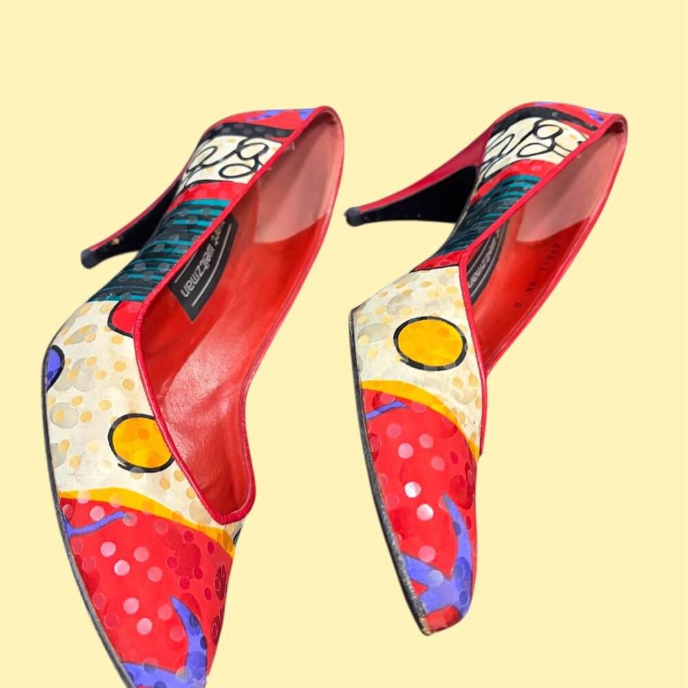 STUART WEITZMAN VINTAGE HOLIDAY HEELS - Picture 3 of 4